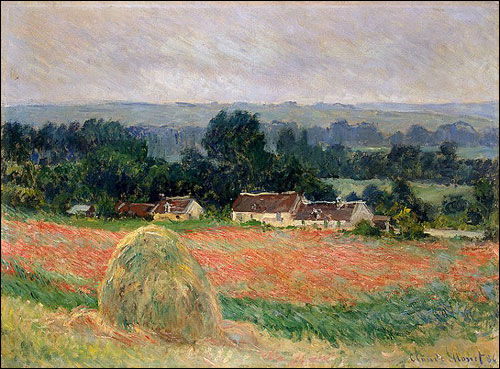 지르베니의 건초가리(Haystack at Giverny, 1886, Oil on canvas, 60.5 x 81.5 cm State Museum of New Western Art, Moscow) 